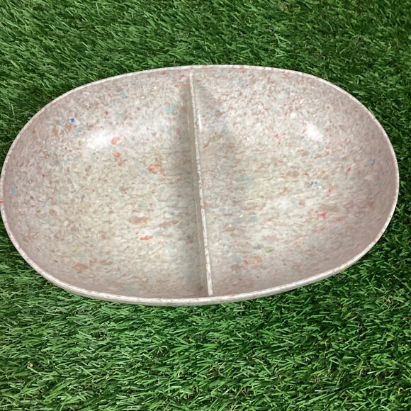 Vintage Mid Century Melmac Divided Bowl Dish - Picture 1 of 11
